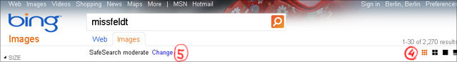 Bing images navigation (old) Bing images navigation (old)