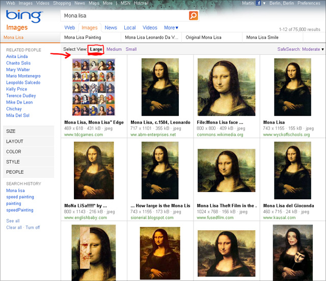 Bing imageSearch (Mona Lisa) - View Large Bing imageSearch (Mona Lisa) - View Large