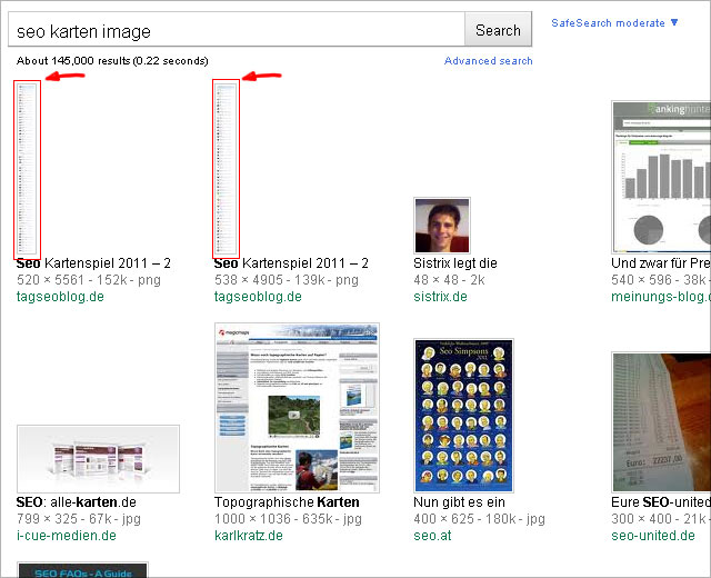 Extreme high-formats in the actual german image-search Extreme high-formats in the actual german image-search