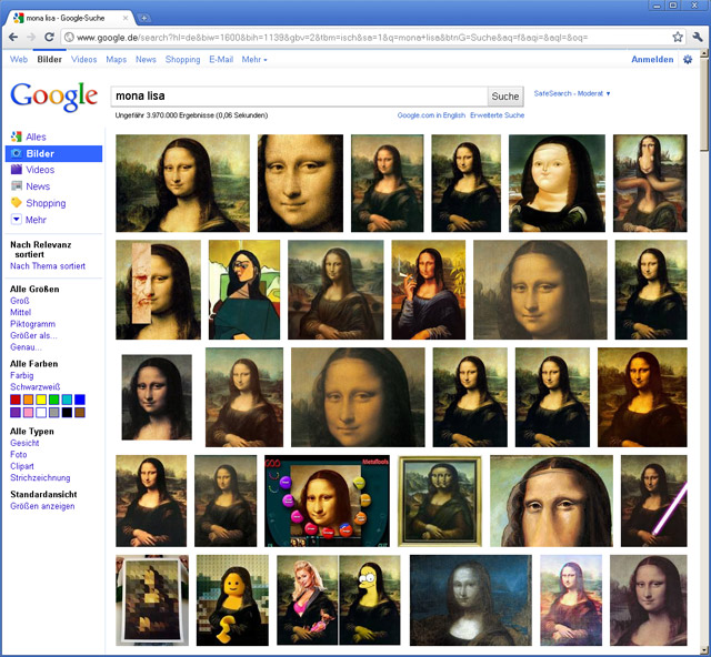 New Google imagesearch rolled out in Germany