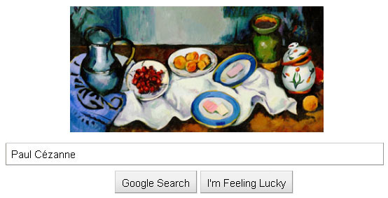 Google honors 172nd birthday of french artist Paul Cézanne with a doodle Google honors 172nd birthday of french artist Paul Cézanne with a doodle