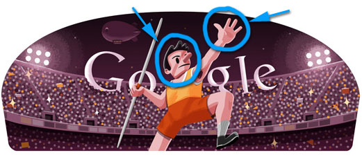 Javelin Thrower - shados in the face and only four fingers. Javelin Thrower - shados in the face and only four fingers.