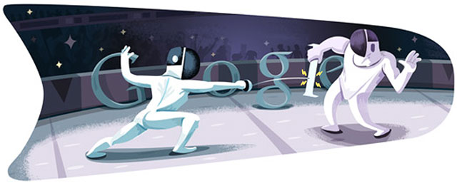 London 2012: Fencing Doodle London 2012: Fencing Doodle