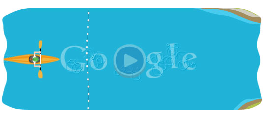 London 2012: Slalom Canoe Google Doodle London 2012: Slalom Canoe Google Doodle