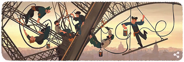 when did the eiffel tower open to the public